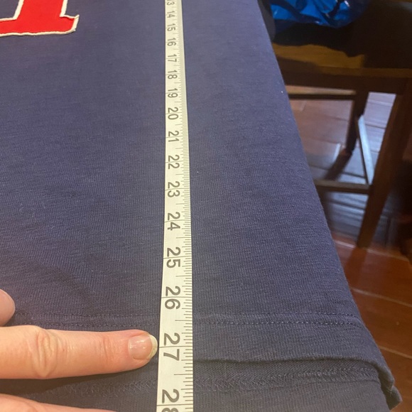 Men’s Navy and Red Daniel Cremieux Varsity Style Sweater - Picture 4 of 5